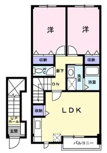 サンライズK3 A【202号室】の間取り