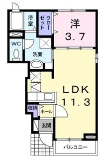メゾン ポプラ【103号室】の間取り