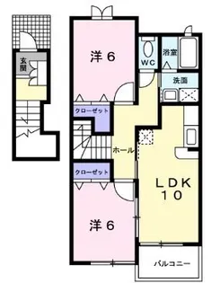 2LDKの間取り画像