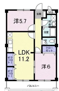 ロイヤル泉【302号室】の間取り