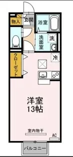 パラディー森塚【102号室】の間取り