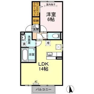 ラ・リオン【101号室】の間取り