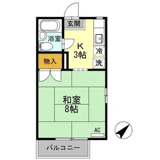 メゾンU【105号室】の間取り