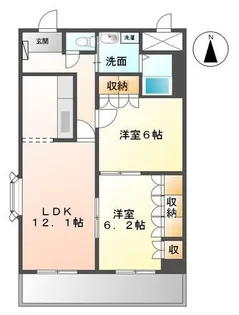 エルフ・フォレスト【206号室】の間取り