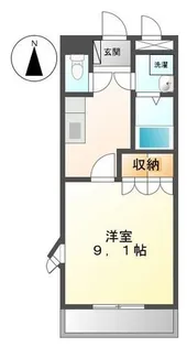 ワンダーハウスB【105号室】の間取り