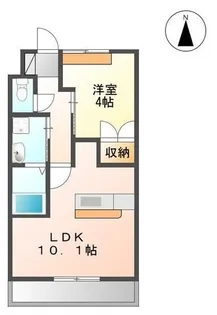 ヴェルジェ【107号室】の間取り