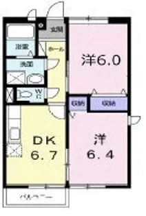 メゾン掛樋【101号室】の間取り