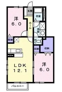 フォレストパークB【103号室】の間取り