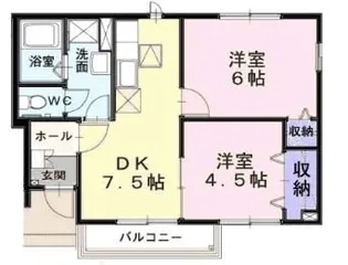 パーク アベニューC【103号室】の間取り