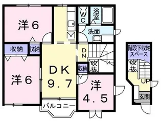 エターナル パレスC【201号室】の間取り