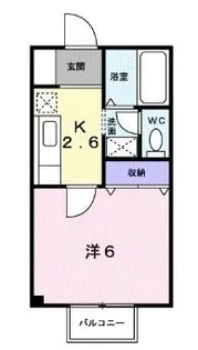 イグレック楯 B【203号室】の間取り