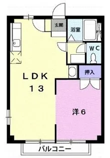 ニューシティパートⅢ【204号室】の間取り