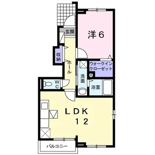秋桜NEO B【101号室】の間取り