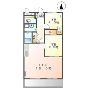 ステイブル円座【103号室】の間取り