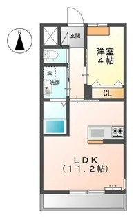 トライアングル【201号室】の間取り