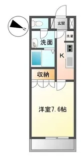 プロヴァンス吉岡【202号室】の間取り