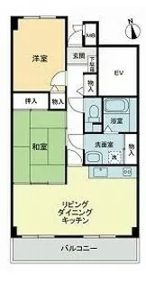スカール明日香【102号室】の間取り