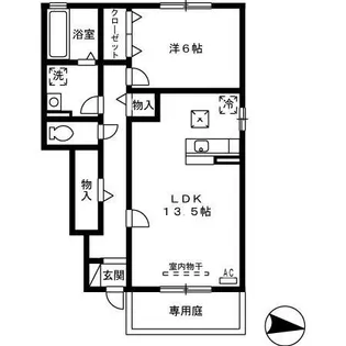 モダンコートJ【106号室】の間取り