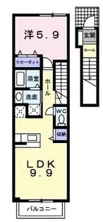 ディアビレッジ【203号室】の間取り
