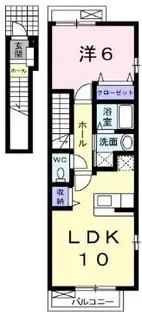 フローラ・フレーバー【201号室】の間取り