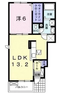 グレイスフルⅢ【101号室】の間取り