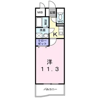 グランディールF【207号室】の間取り