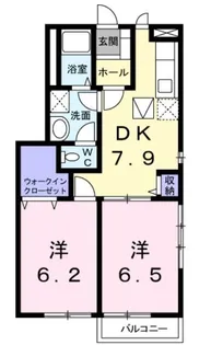 ヴァーナル エース【101号室】の間取り