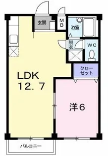 エルディム屋島【204号室】の間取り