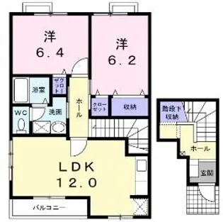 ネオ・パラッツオA【201号室】の間取り