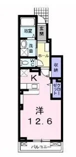 グレイスハイムⅥ【103号室】の間取り