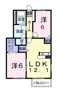 サンブリーゼ東山C【101号室】の間取り