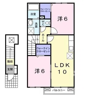 シルキーエトアールB【202号室】の間取り