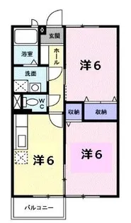 メゾンジャルダン黒嶋B【202号室】の間取り