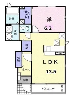 アンダンテC【104号室】の間取り