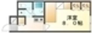1Kの間取り画像