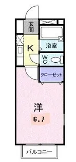 サンミュール木太【101号室】の間取り