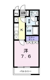 1Kの間取り画像