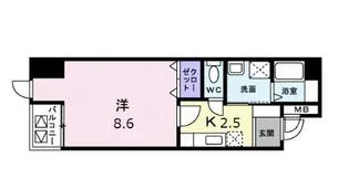 グレース栗林【503号室】の間取り
