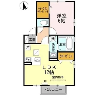 エトワール【101号室】の間取り