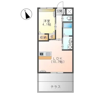 エスポワール【103号室】の間取り
