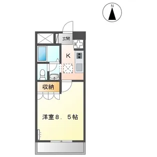 ソレイユ山北【206号室】の間取り