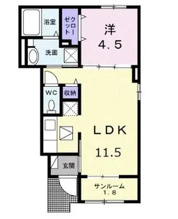 レジデンス【104号室】の間取り