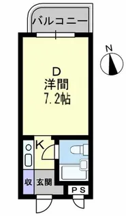 アルファ西宝町【110号室】の間取り