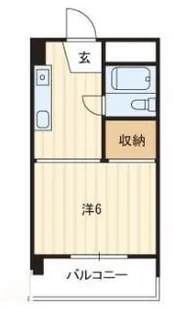 ホワイトマンション【202号室】の間取り