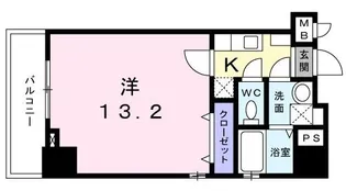 シャンス栗林公園【802号室】の間取り