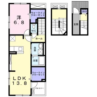 プレッソ春日【305号室】の間取り