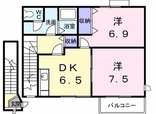 セナングA【202号室】の間取り