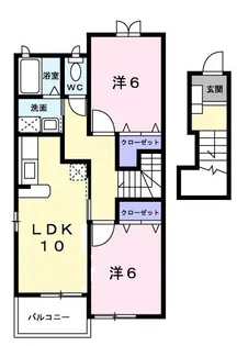 グリーンパレス【203号室】の間取り