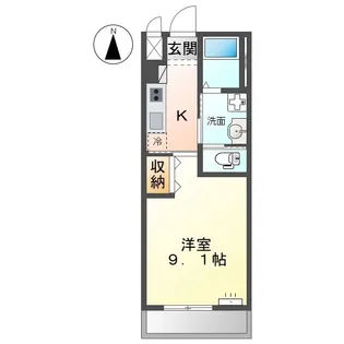 ロココ【103号室】の間取り