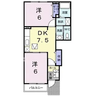 サン マーベラス A【101号室】の間取り